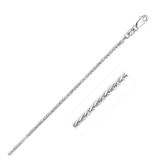 Necklace 14k white gold 1.8mm square wheat chain by Bids.com, lobster clasp on Tampa Home & Garden Store