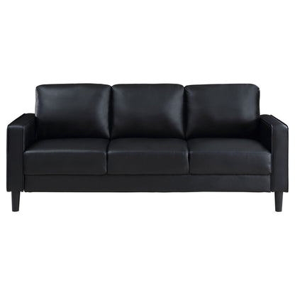 Farallone Contemporary Track Arm Plush Sofa