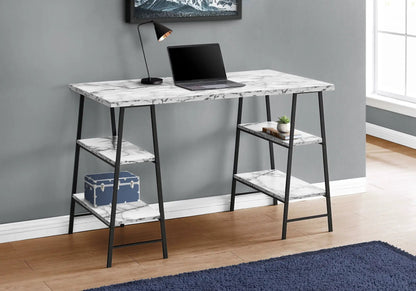 Industrial Computer Desk with Shelves for Home