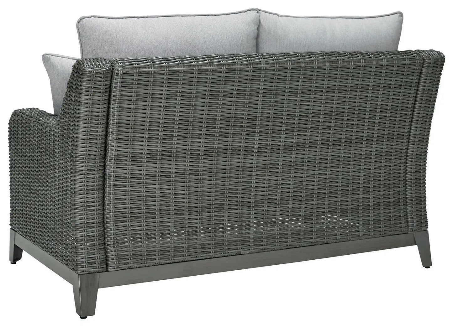 Elite Park Loveseat with cushion, gray wicker frame by Unique Piece Furniture on Tampa Home & Garden Store