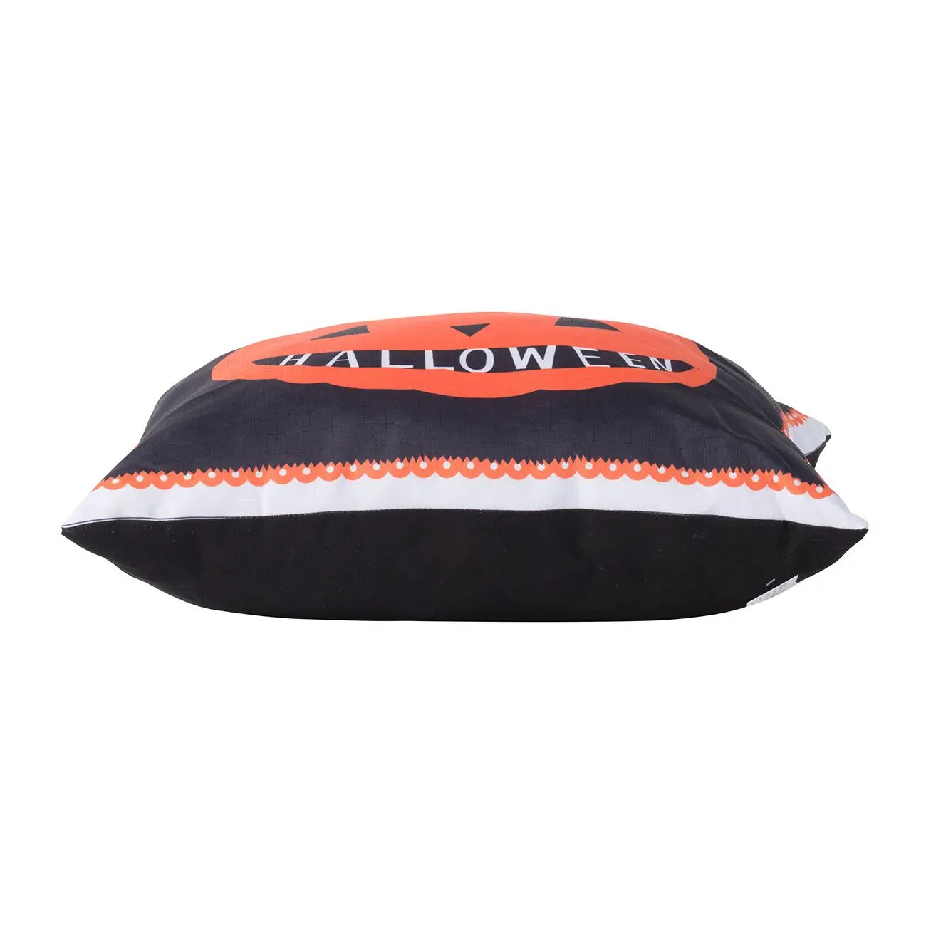 Halloween Pumpkin Pillow Black and Orange