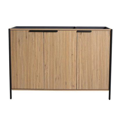 Contemporary Vanity with Adjustable Shelves