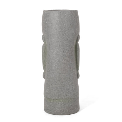 Flower planter in speckled gray with a textured finish on Tampa Home & Garden Store