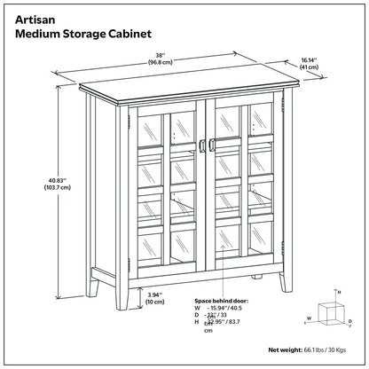 Artisan Handcrafted Medium Storage Cabinet