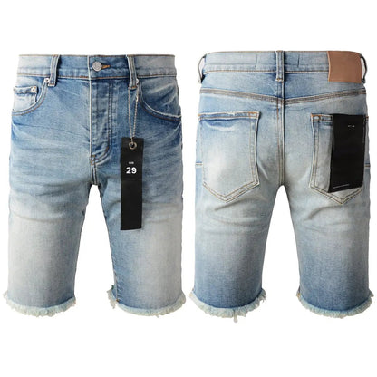 Personal Leisure light-wash denim jeans shorts by FLIPSTYLEZLLC, front & back, size 29 on Tampa Home & Garden Store