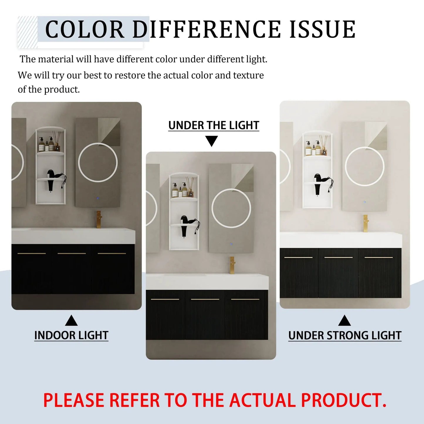 Modern Wall Mounted Vanity Resin Sink and Rack