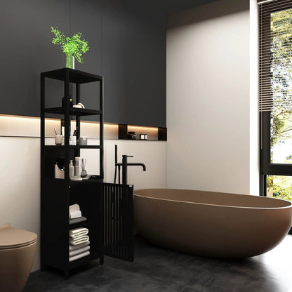 Storage Cabinet with Tall Tower for Bathroom