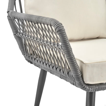 Modern Three Piece Outdoor Patio Conversation Set