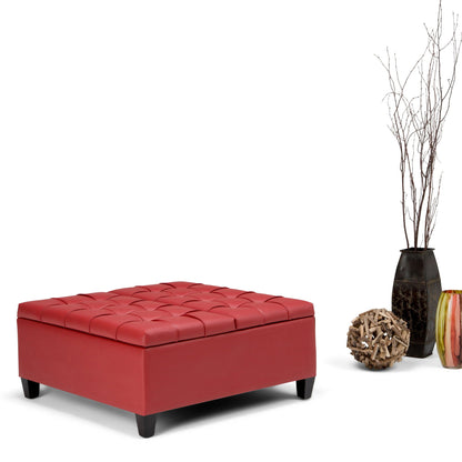 Harrison Upholstered Coffee Table Storage Ottoman