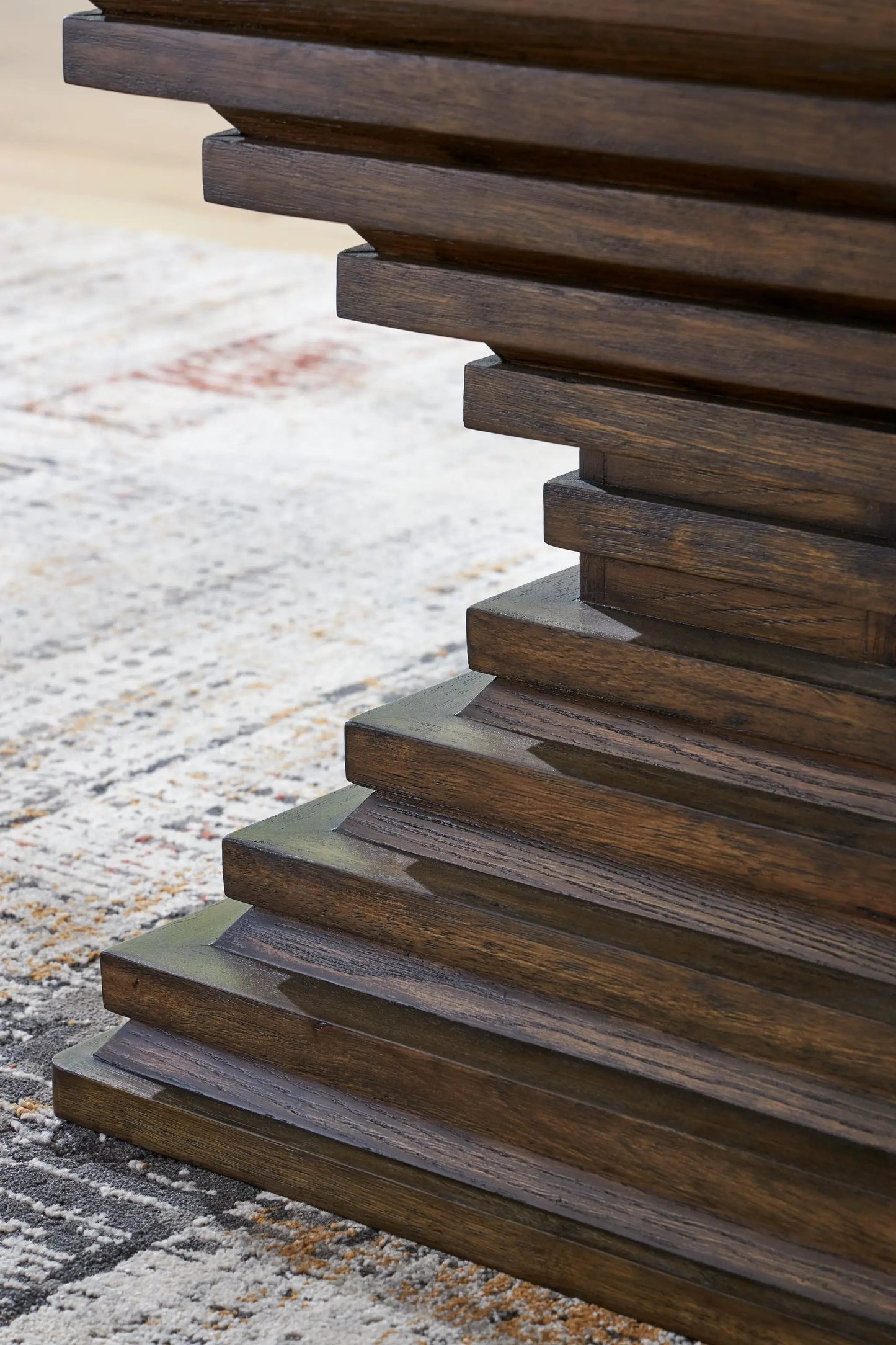 Hannodream Square End Table in Warm Brown
