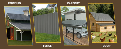 Corrugated galvanized steel roofing panels set of ten by HouseOfZazla on Tampa Home & Garden Store