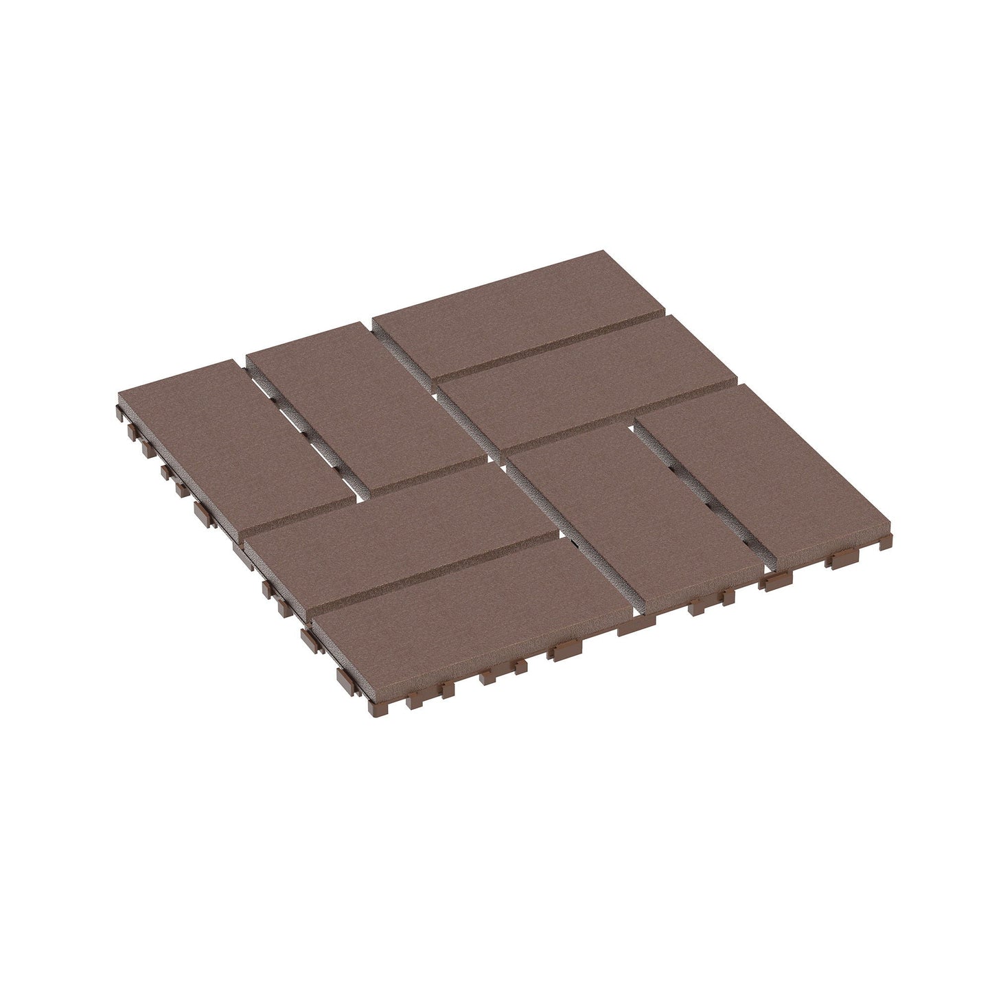 Waterproof Interlocking Acacia Patio Deck Tiles