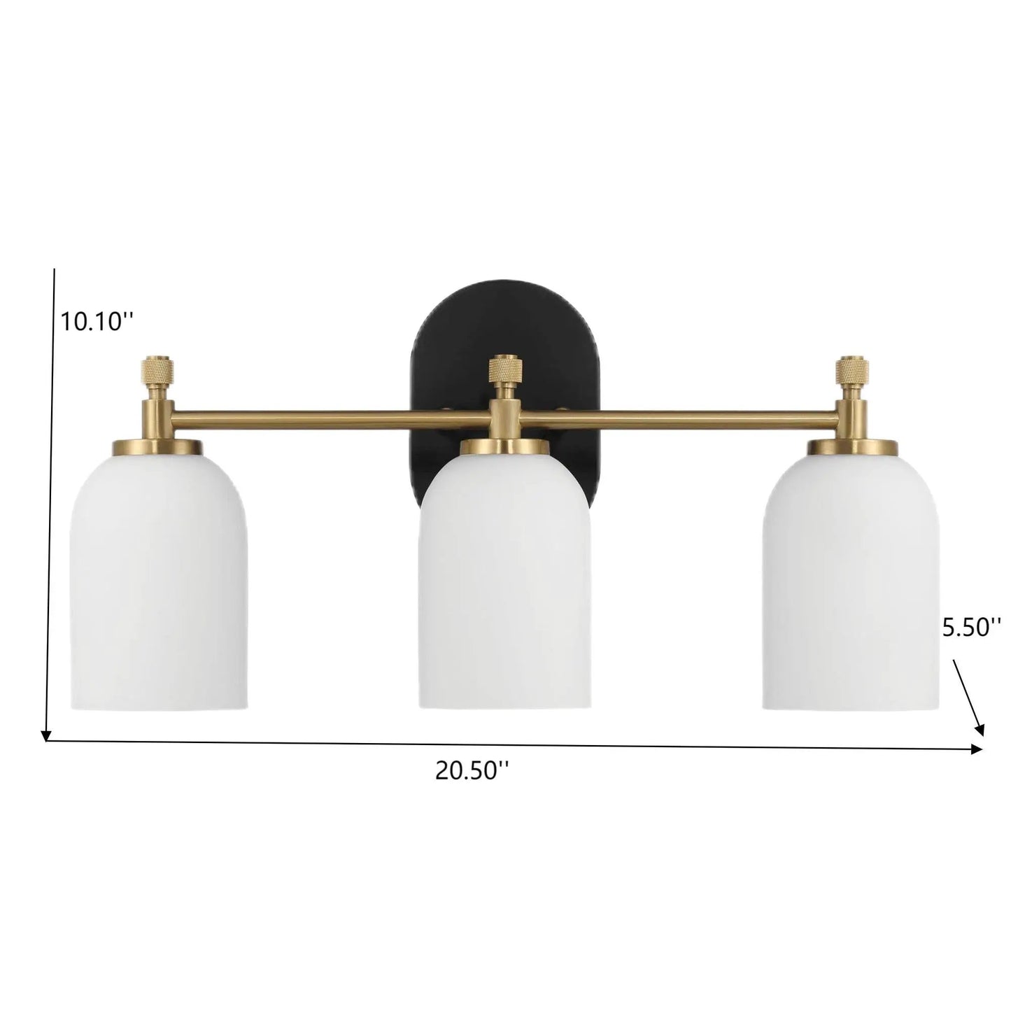 Meadows Three Lights Vanity Wall Light Bathroom