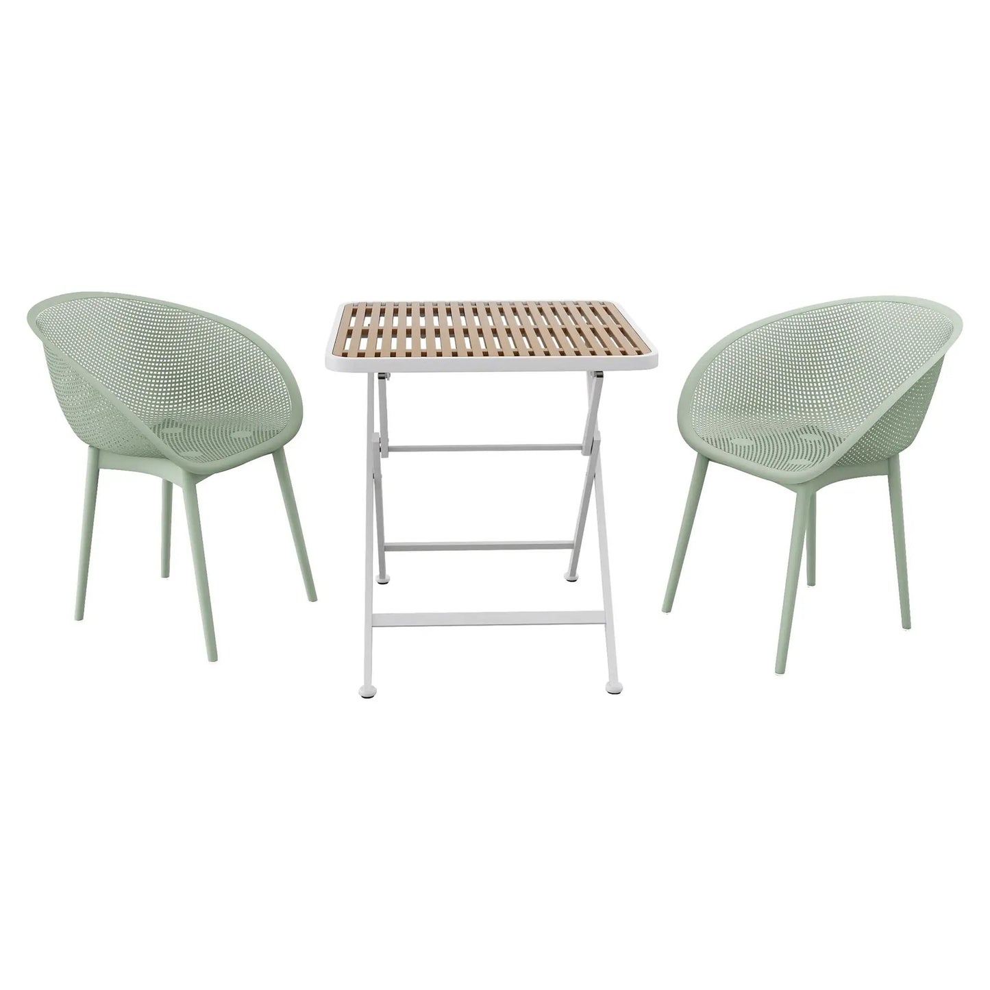 2 Pack Lounge Chair Set and Folding Square Table