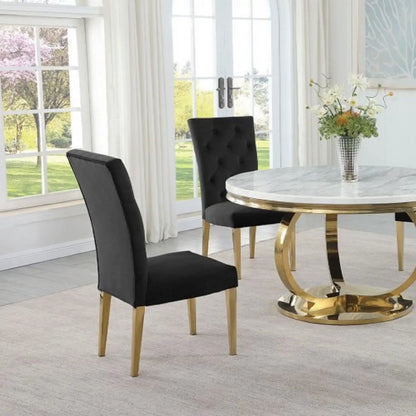 Modern Design Upholstered Dining Chair Set of 2