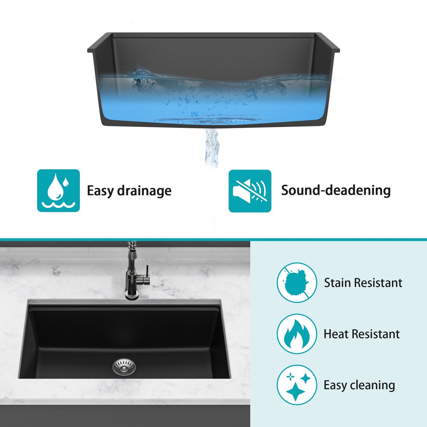 Premium Quartz Composite Workstation Sink