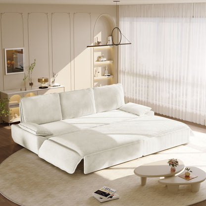 King Size Pull Out Sofa Bed and Chaise Lounge