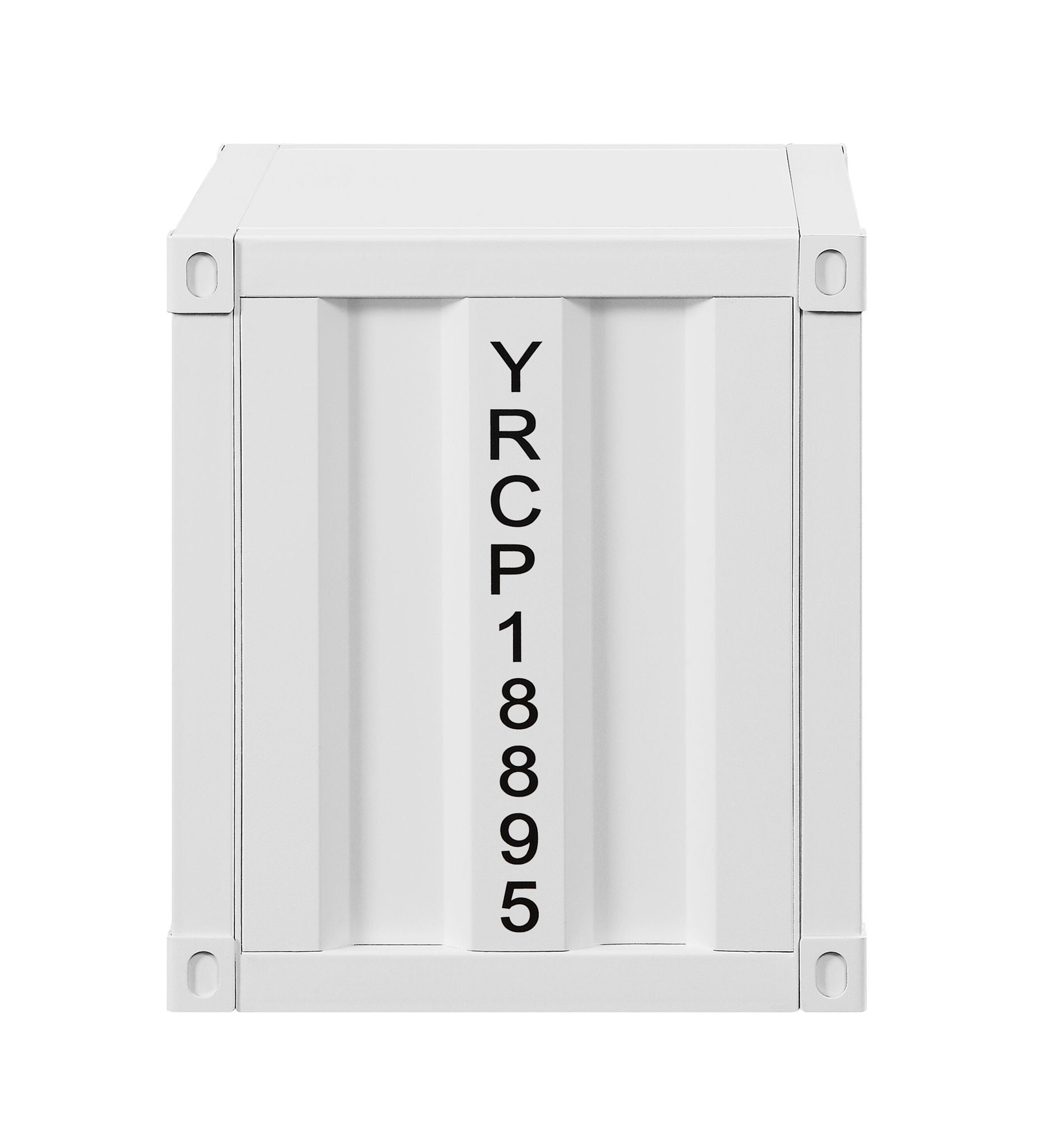 Cargo Nightstand with USB, white accent nightstand with vertical ribbed panel fronts by HouseOfZazla on Tampa Home & Garden Store