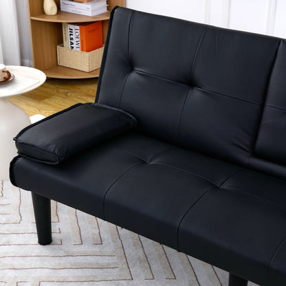 Compact Foldable Sofa Bed and Cup Holder