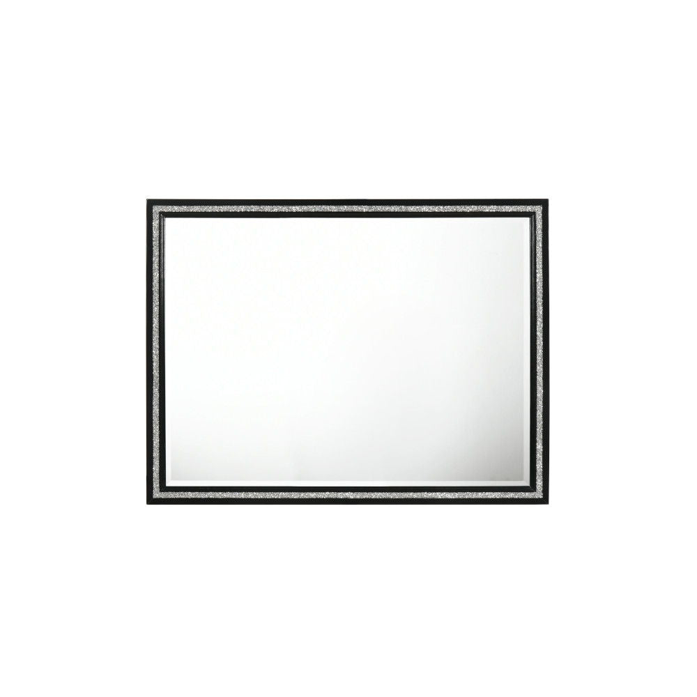Haiden Weathered Mirror with Beveled Glass - Black frame by HouseOfZazla on Tampa Home & Garden Store