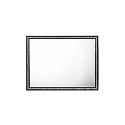 Haiden Weathered Mirror with Beveled Glass - Black frame by HouseOfZazla on Tampa Home & Garden Store