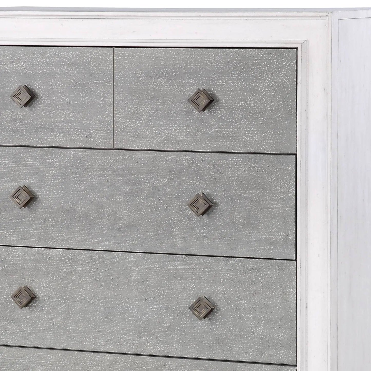 Katia Weathered Chest White and Smooth Drawers
