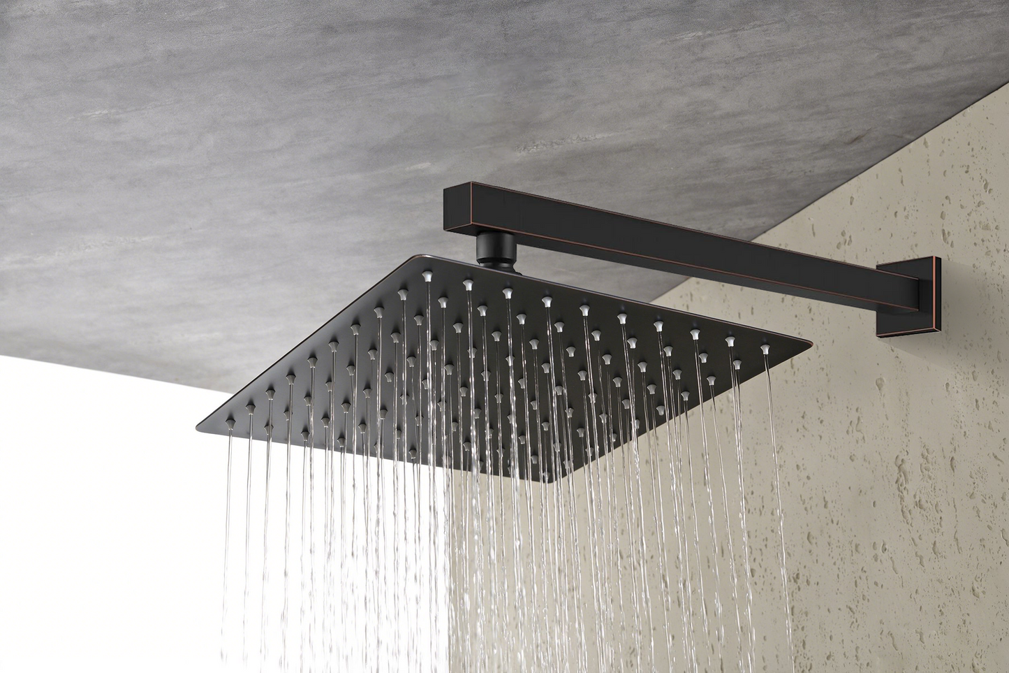 10 Inch wall mount rainfall shower head by HouseOfZazla with oil rubbed bronze finish on Tampa Home & Garden Store