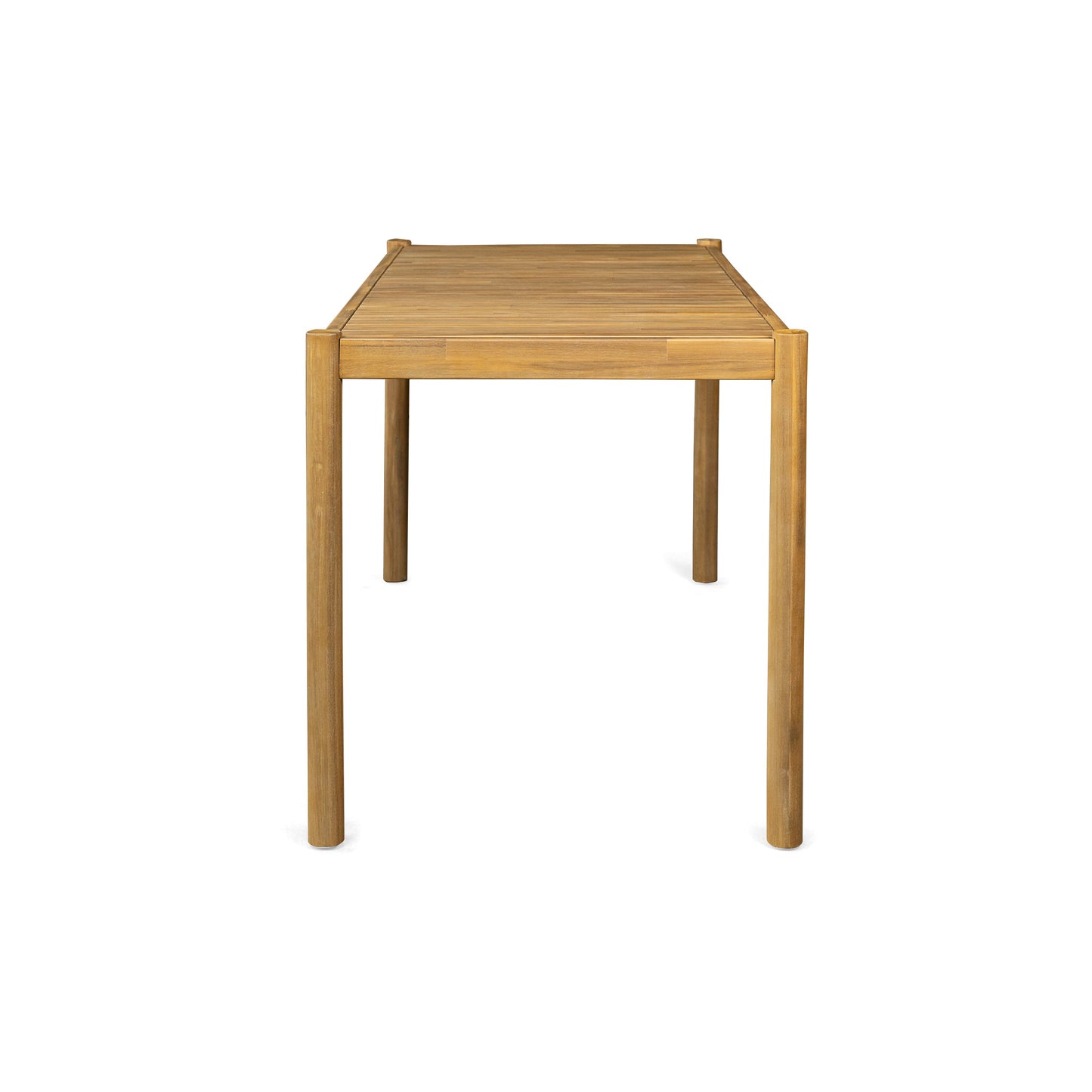 5 Piece Acacia Wood Patio Dining Set and Chairs
