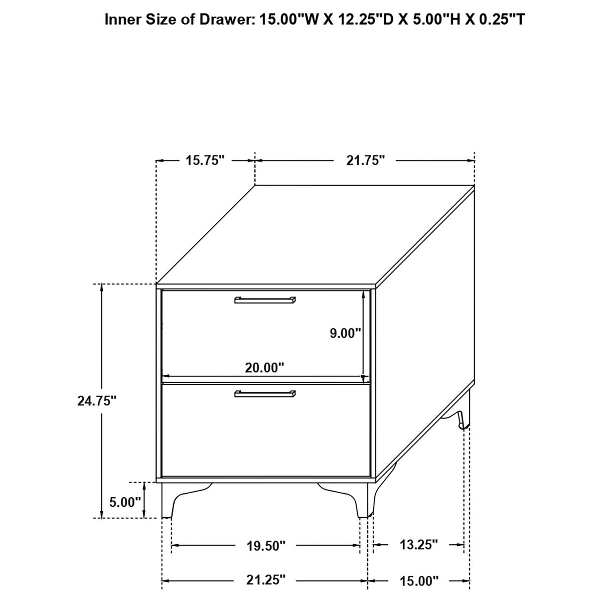 James 4-piece bedroom set by HouseOfZazla, wooden dresser and nightstand on Tampa Home & Garden Store