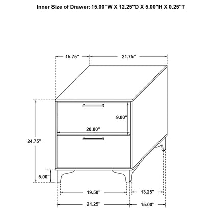 James 4-piece bedroom set by HouseOfZazla, wooden dresser and nightstand on Tampa Home & Garden Store