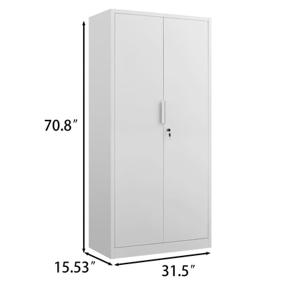 2 Door File Cabinet With Lock and Heavy Shelves