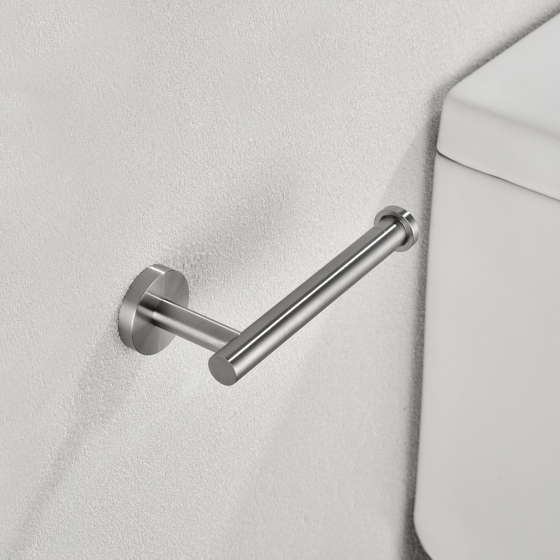6-Piece bathroom hardware set by HouseOfZazla, brushed stainless steel towel bar on Tampa Home & Garden Store
