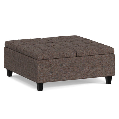 Harrison Upholstered Coffee Table Storage Ottoman