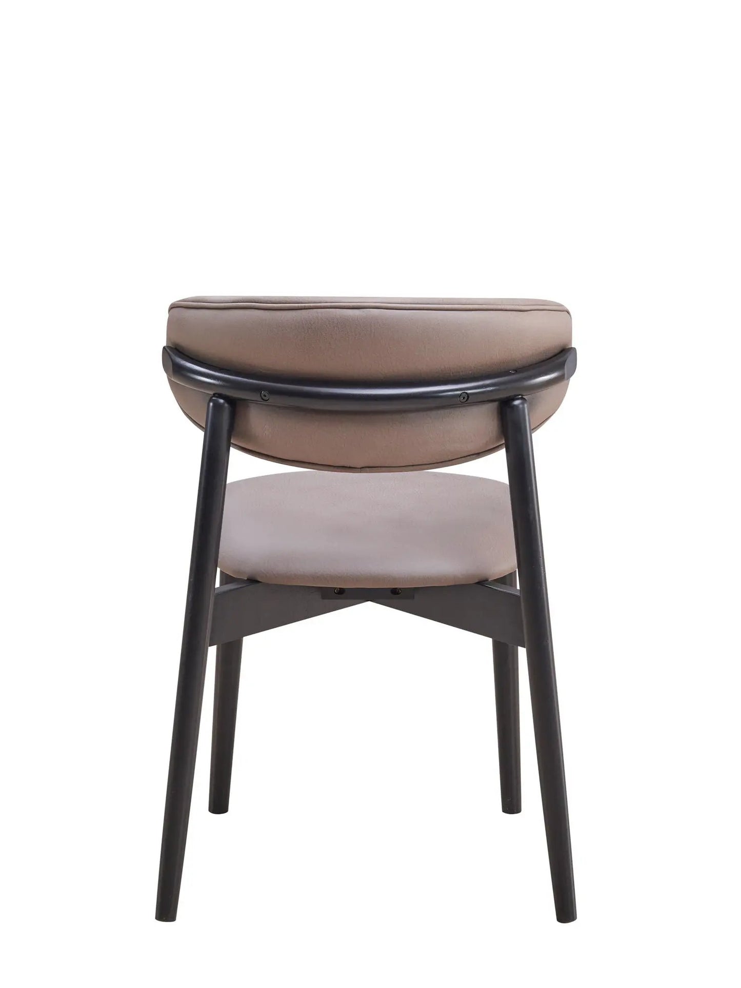 Lanae Gray Polished Microfiber Side Chair Set of 2