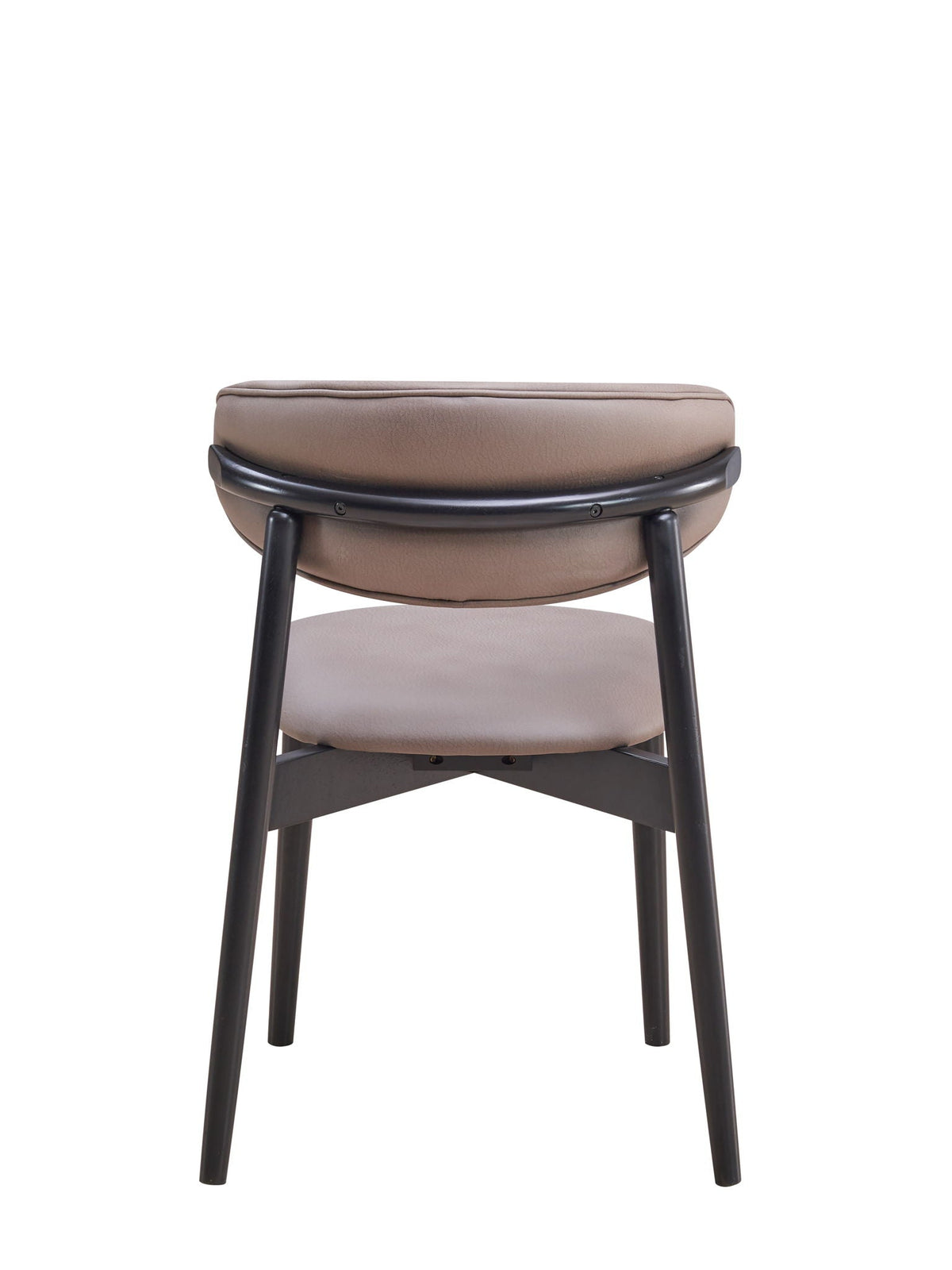 Lanae polished gray microfiber side chair with foam-supported seat and black metal legs on Tampa Home & Garden Store