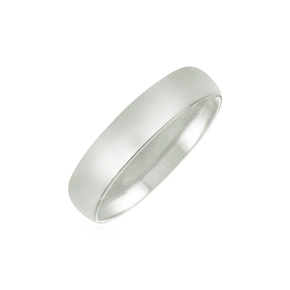 14k White Gold 5mm Comfort Fit Wedding Band polished finish Bids.com on Tampa Home & Garden Store