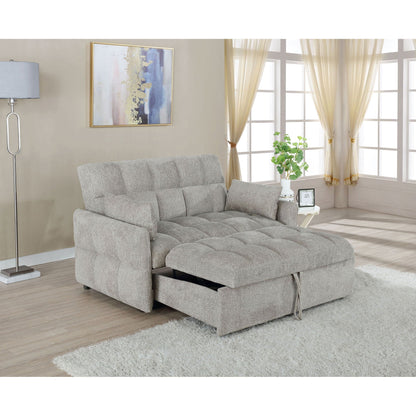 Alvara Tufted Pull Out Sofa With Memory Foam