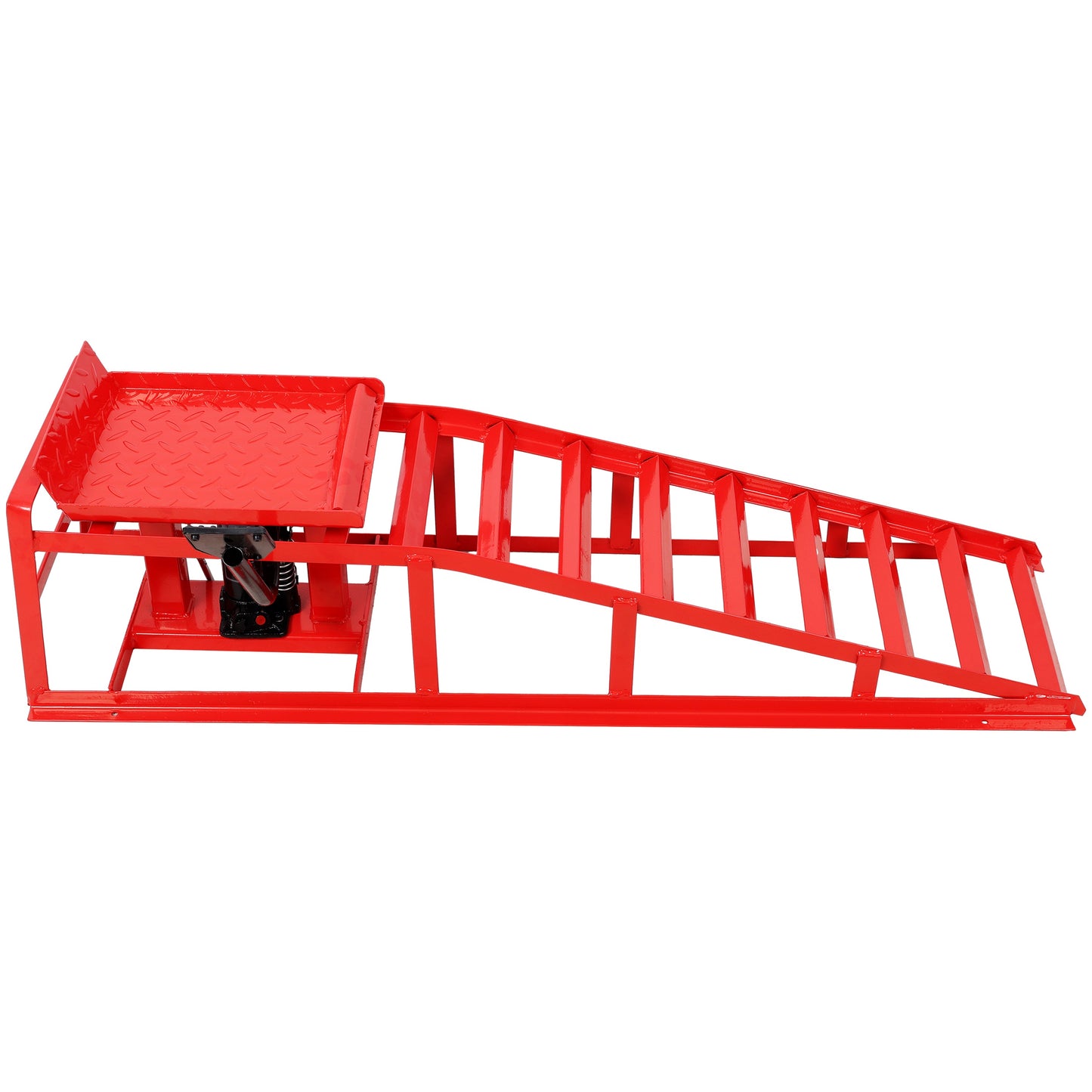5-Ton hydraulic auto car/truck service ramp with pedal red HouseOfZazla on Tampa Home & Garden Store