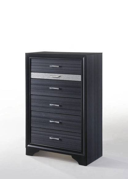 Naima Five Drawer Vertical Storage Chest Glide