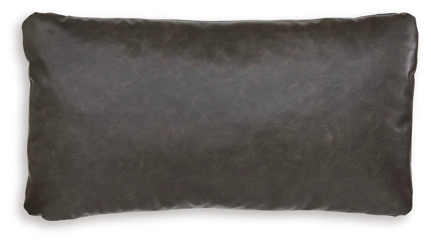 Danvale Pillow Set of 4 Caramel Faux Leather