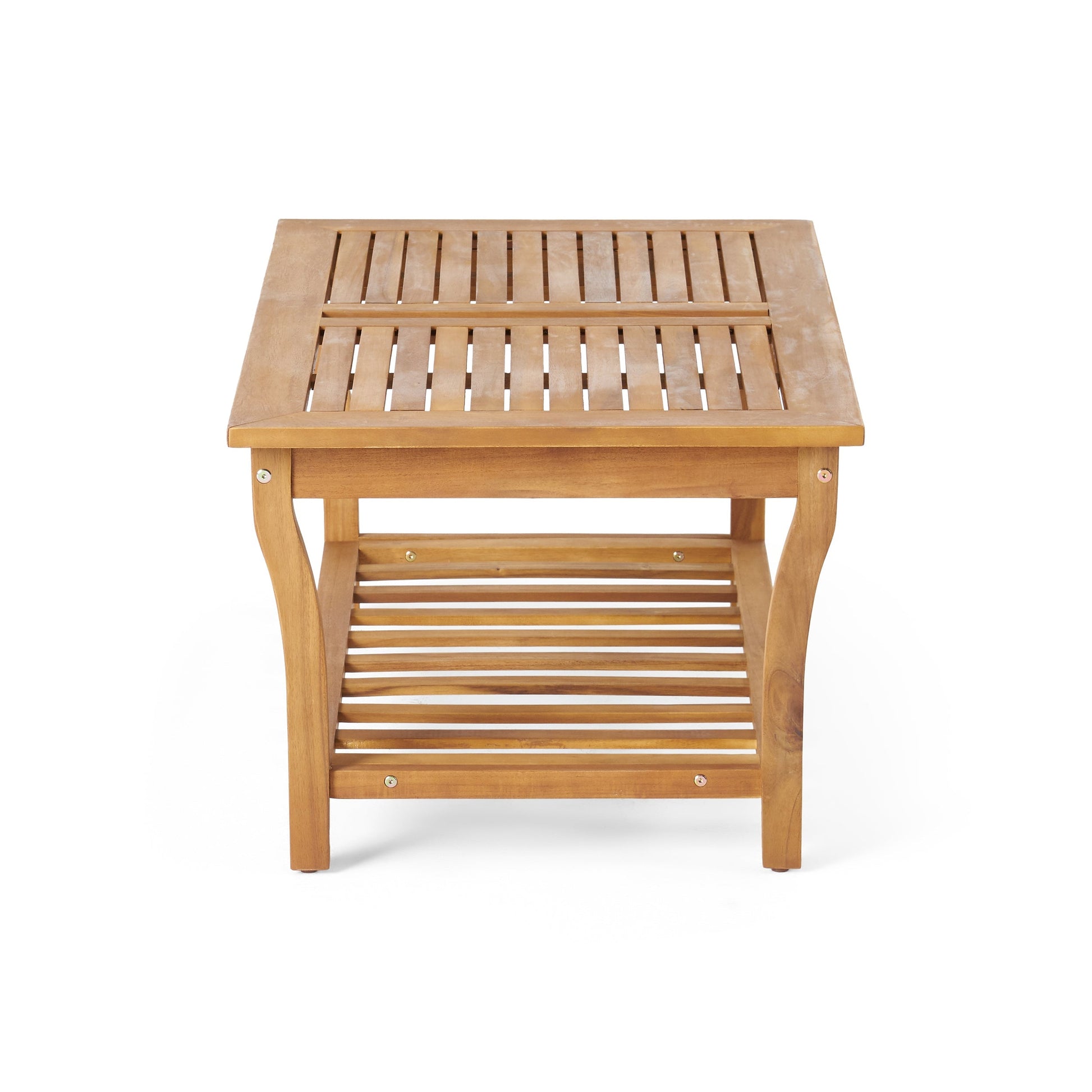 Caydon 2 Club Chairs + Table outdoor wooden slatted set in natural finish by HouseOfZazla on Tampa Home & Garden Store