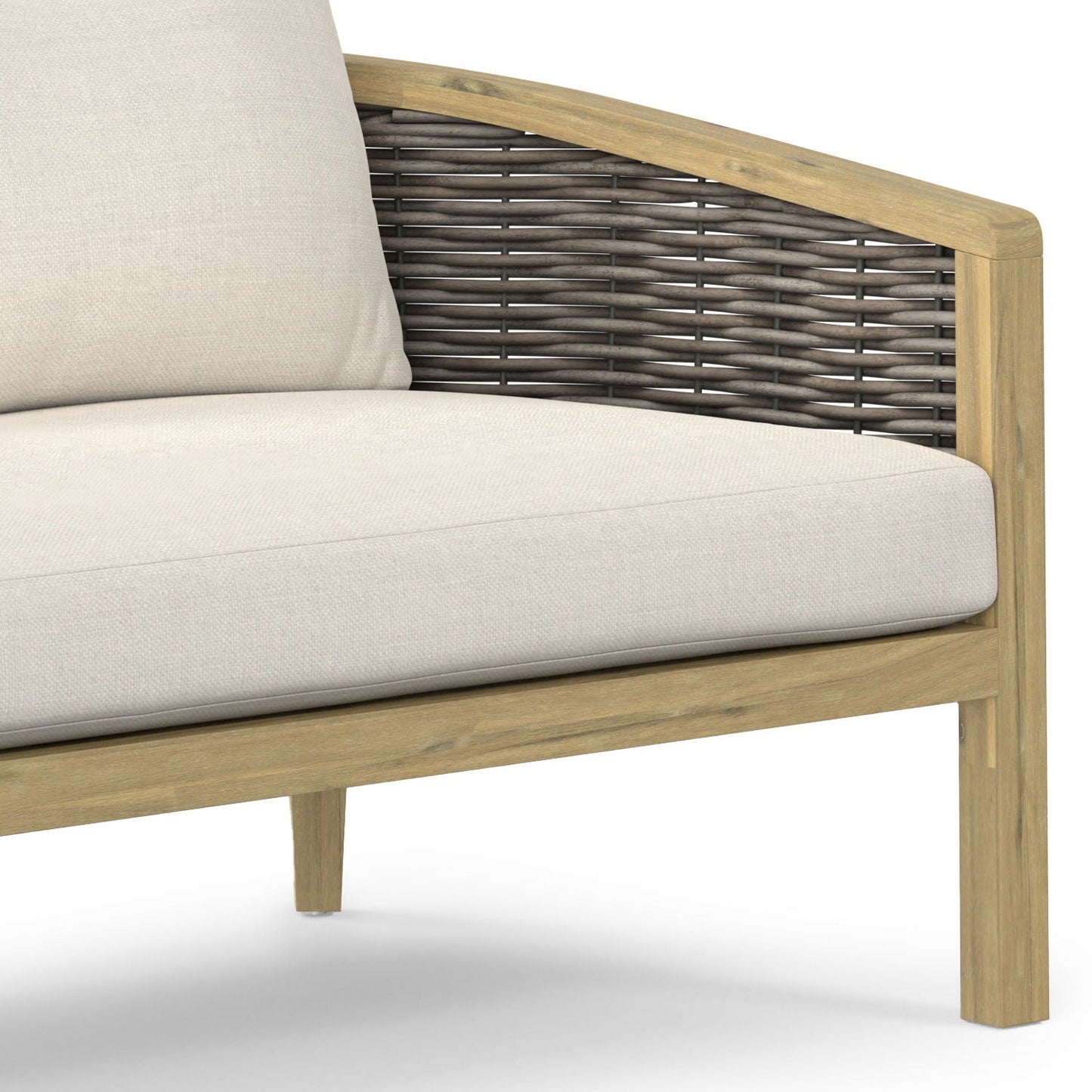 Parkside Natural Outdoor Sofa and Cushions