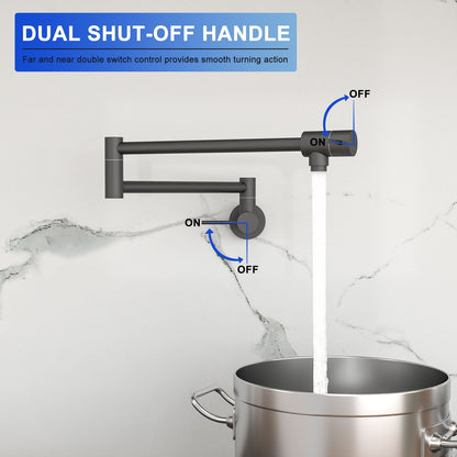 Modern Folding Wall Mount Pot Filler Faucet