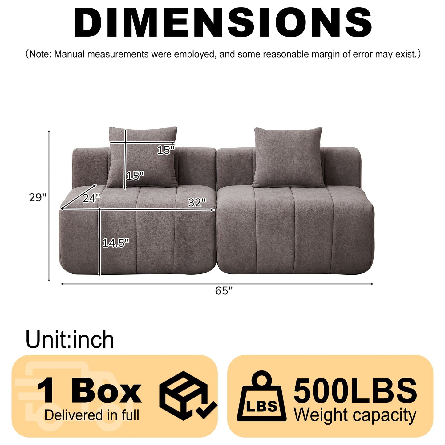 Symmetrical Modular Sofa And Piano Key Design