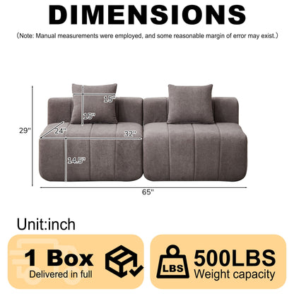 Symmetrical Modular Sofa And Piano Key Design