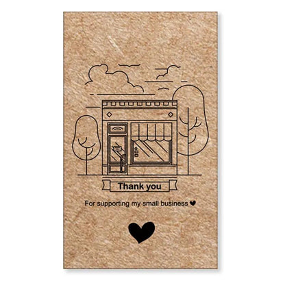 English Holiday Thank You Card for Do It Yourself
