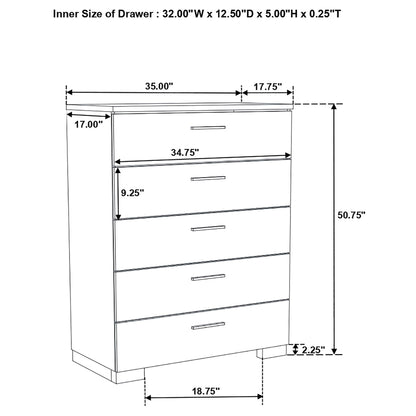 August Queen Panel Bedroom Set and LED Lights