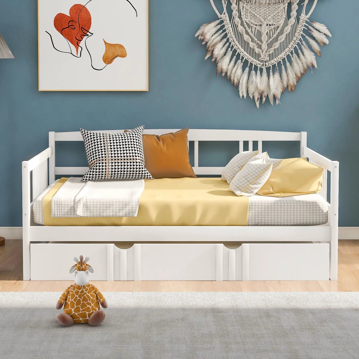 Multifunctional Modern Daybed storage bed in white with drawers by Unique Piece Furniture on Tampa Home & Garden Store