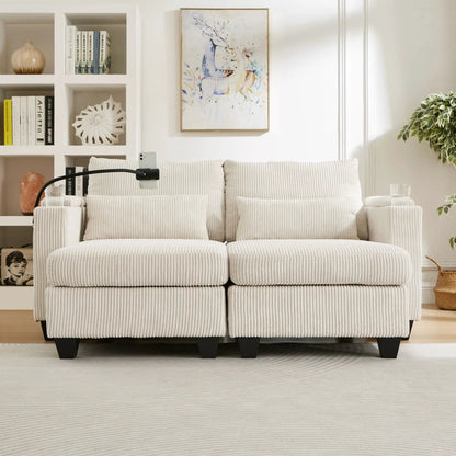 Convertible Chaise Lounge Chair With USB Ports