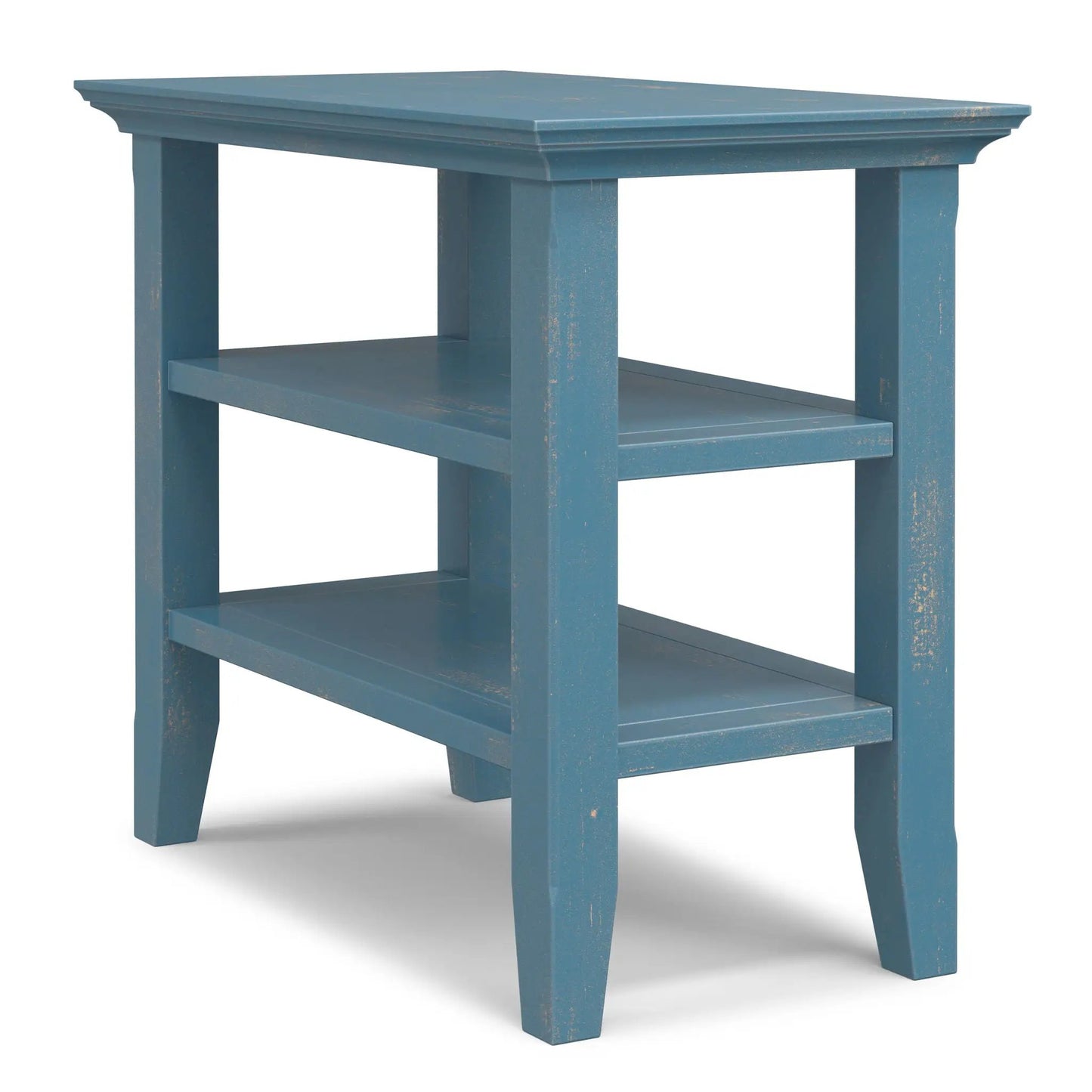Acadian Narrow Side Table Handcrafted Solid Wood